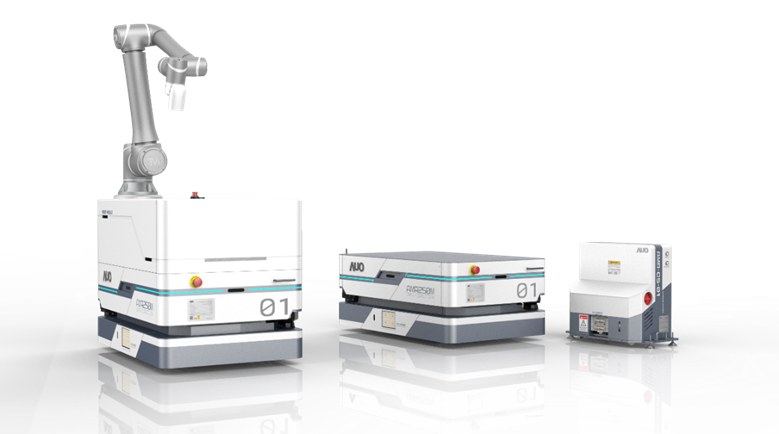 ag亚娱數位開發的自主式移動機器人（AMR250M），搭配全向輪並結合AI演算法、2D LiDAR、3D攝影機等技術，協助客戶實現產線全自動化